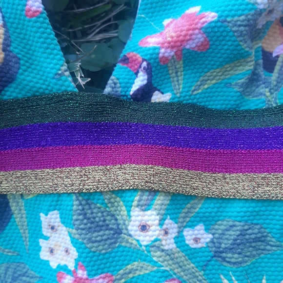 OndadeMar Toucan Floral Stripe Swimsuit XS - Picture 8 of 8